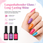 Preview: 10er UV Nagellack Gel Set Rainbow Shine